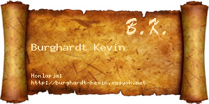 Burghardt Kevin névjegykártya